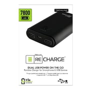 Techlink Recharge Portable Power Bank with Dual USB Charging - Black / Grey Techlink Recharge Portable Power Bank with Dual USB Charging - Black / Grey