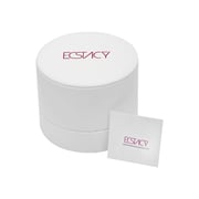 ECSTACY Women's Analog White Dial Watch - E7505-SLDM