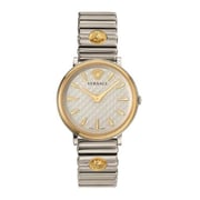 Versace V Circle Silver Stainless Steel Women Watch VE8101419