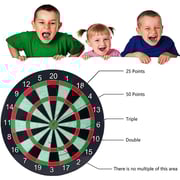 ULTIMAX Dart Board Set 34 cm Magnetic Dart Set with Dartboard and 6 Darts Sports Gifts for Kids and Adults, Easily Hangs Anywhere