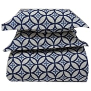 Double Comforter Set 160x240cm Polycotton Print Blue