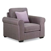 Royal Furniture Canon 1 Seater Sofa 104 x 90 x 90 cm Upholsted Fabric Purple