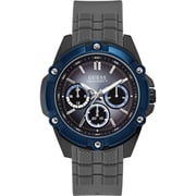 Guess Bolt Grey Silicone Multi-function Watch For Men - W1302G3 Guess Bolt Grey Silicone Multi-function Watch For Men - W1302G3