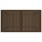 Vidaxl Garden Table Brown 140x80x72 Cm Steel