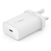 Belkin Wall Charger 25W With USB-C To USB-C Cable 1m White