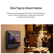 سونوف Nspanel-e Wi-fi 2 جانج Smart Scene لوحة Hmi لمفتاح الجدار ، تحكم ذكي في درجة الحرارة أسود سونوف Nspanel-e Wi-fi 2 جانج Smart Scene لوحة Hmi لمفتاح الجدار ، تحكم ذكي في درجة الحرارة أسود