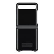 Samsung Galaxy Z Flip Leather Cover - Black Samsung Galaxy Z Flip Leather Cover - Black