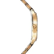 Ecstacy Black/Rose Gold Stainless Steel Analog Watch For Women E9511-KCWM