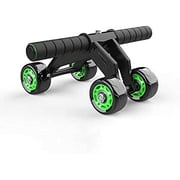 ULTIMAX 4 Wheels AB Roller, Multifunctional Advanced Abdominal Exercise Equipment for Core Four Wheel Abdominal Wheel Workouts Frog Style 4 Wheels Abdominal Muscle Bearing Abdominal Fitness for Gym