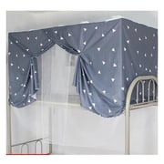 Bunk Bed Upper Deck Curtain Rhombus Design