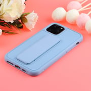 Margoun case for iPhone 14 Pro with Hand Grip Foldable Magnetic Kickstand Wrist Strap Finger Grip Cover 6.1 inch Light Blue