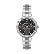 Police Hakkai Rock Rebel Women's Wrist Watch With Silver Stainless Steel Bracelet Strap - Pewlk2116402 Police Hakkai Rock Rebel Women's Wrist Watch With Silver Stainless Steel Bracelet Strap - Pewlk2116402