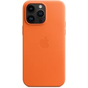 Apple iPhone 14 Pro Max Leather Case Orange with MagSafe