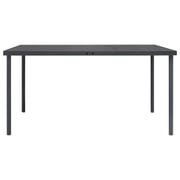 Vidaxl Outdoor Dining Table Anthracite 150x90x74 Cm Steel Vidaxl Outdoor Dining Table Anthracite 150x90x74 Cm Steel