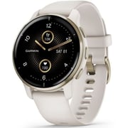 Garmin 0100249612 VENU 2 Plus GPS Smart Watch Cream Gold Stainless Steel Bezel W/Ivory Case and Silicone Band Garmin 0100249612 VENU 2 Plus GPS Smart Watch Cream Gold Stainless Steel Bezel W/Ivory Case and Silicone Band