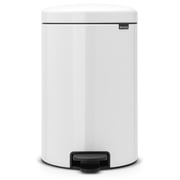 Brabantia Pedal Bin NewIcon 20Litre With Metal Inner Bucket White