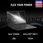 ASUS ROG Flow X13 Gaming Laptop - 5th Gen Ryzen 9 3.GHz 16GB 1TB 4GB Win10 13.4inch WUXGA 120Hz Off Black Nvidia GeForce RTX 3050Ti X13 GV301QE-K6022T ASUS ROG Flow X13 Gaming Laptop - 5th Gen Ryzen 9 3.GHz 16GB 1TB 4GB Win10 13.4inch WUXGA 120Hz Off Black Nvidia GeForce RTX 3050Ti X13 GV301QE-K6022T