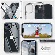 Spigen Quartz Hybrid designed for iPhone 14 PLUS case cover (2022) - Crystal Clear