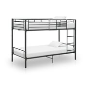 vidaXL Bunk Bed Black Metal 90x200 cm vidaXL Bunk Bed Black Metal 90x200 cm