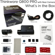 Thinkware Q800 Pro Dash Cam 2k 1440p Qhd Front Car Camera 1080p Full Hd Rear Dashcam - Super Night Vision - Black Thinkware Q800 Pro Dash Cam 2k 1440p Qhd Front Car Camera 1080p Full Hd Rear Dashcam - Super Night Vision - Black