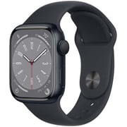 Apple Watch Series 8 GPS 41mm Midnight Aluminum Case with Midnight Sport Band – Regular