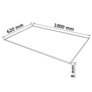 vidaXL Table Top Tempered Glass Rectangular 1000x620 mm vidaXL Table Top Tempered Glass Rectangular 1000x620 mm