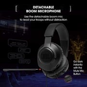 JBL QUANTUM100 Wired Over Ear Headphones Black