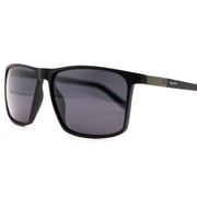 Ray Polo Sunglasses 7007 C2 Size 61 Black Aviator Rectanguler Polarized Unisex