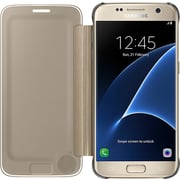 Samsung EFZG935CFEGAE Clear View Cover Gold For Galaxy S7 Edge Samsung EFZG935CFEGAE Clear View Cover Gold For Galaxy S7 Edge