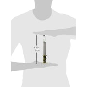 Darice Candle Lamp - Plastic - Battery - White - Brass Colored Base Darice Candle Lamp - Plastic - Battery - White - Brass Colored Base