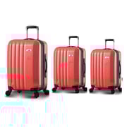 Traveller 24inch ABS 4 Wheel Trolley Hard Cases 3Pcs Red Traveller 24inch ABS 4 Wheel Trolley Hard Cases 3Pcs Red