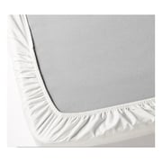 Kingtex Fitted Sheet king 200x200cm without Pillow cover White Kingtex Fitted Sheet king 200x200cm without Pillow cover White