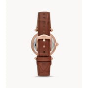 Fossil Lyric Three-Hand Brown Leather Watch ES4683