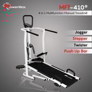 PowerMax 4 in 1 Multi-function Manual Treadmill w/ Jogger, Stepper, Twister and Push Up Bar MFT-410 PowerMax 4 in 1 Multi-function Manual Treadmill w/ Jogger, Stepper, Twister and Push Up Bar MFT-410