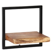 vidaXL Wall Shelf Set 5 Pieces Solid Acacia Wood and Steel vidaXL Wall Shelf Set 5 Pieces Solid Acacia Wood and Steel