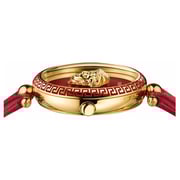 Versace Palazzo Empire Red Leather Watch For Women VCO120017