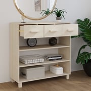 vidaXL Console Table HAMAR Honey Brown 90x35x90 cm Solid Wood Pine vidaXL Console Table HAMAR Honey Brown 90x35x90 cm Solid Wood Pine