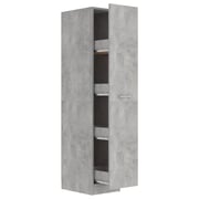 Vidaxl Apothecary Cabinet Concrete Grey 30x42.5x150 Cm Engineered Wood Vidaxl Apothecary Cabinet Concrete Grey 30x42.5x150 Cm Engineered Wood