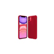 Cygnett Skin Soft Feel Case [Soft Touch, Flexible Shell, Slim and Lightweight, Works with Wireless Chargers, Raised Camera Bezel] for iPhone 11 - Ruby