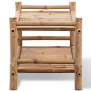 vidaXL 2-Tier Bamboo Shoe Rack vidaXL 2-Tier Bamboo Shoe Rack