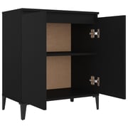 Vidaxl Sideboard Black 60x35x70 Cm Chipboard Vidaxl Sideboard Black 60x35x70 Cm Chipboard