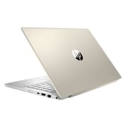 HP Pavilion 14-CE0000NE Laptop - Core i7 1.8GHz 16GB 1TB+128GB 4GB Win10 14inch FHD Pale Gold English/Arabic Keyboard