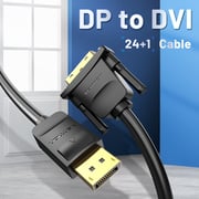 Vention DVI - DP to DVI Adapter Cable 1.5m Black Hafbg