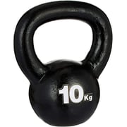 ULTIMAX Cast Iron Kettlebell Weights Great for Full Body Workout and Strength Training-Black (10Kg)