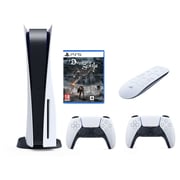 Sony PlayStation 5 Console + PS5 DualSense Wireless Controller + PS5 Media Remote + PS5 Demon’s Souls Game
