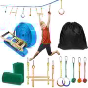 ULTIMAX Ninja Obstacle Course Kit Ninja Obstacle Course for Kids Outdoor Ninja Warrior Training Equipment Backyard Monkey Bar ULTIMAX Ninja Obstacle Course Kit Ninja Obstacle Course for Kids Outdoor Ninja Warrior Training Equipment Backyard Monkey Bar