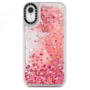 Casetify Glitter Case iPhone XR Confetti Hearts Rose Gold Casetify Glitter Case iPhone XR Confetti Hearts Rose Gold