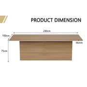 Mahmayi Advanced Conference Table with durable built, GO360 for Homes, Offices, Workspaces, Meeting Rooms- Coco Bolo 360