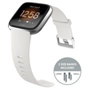 Fitbit Versa Lite Edition Smart Watch - White/Silver Aluminum