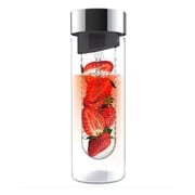 Asobu SWG11 Glass Water Bottle Smoke/Silver